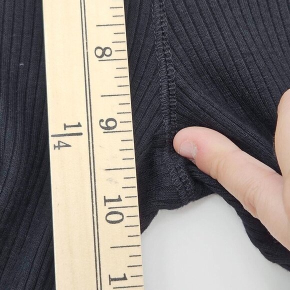 Free People Movement Ribbed Flare Legging Pants Black Women’s Size XS Athleisure - Picture 12 of 13